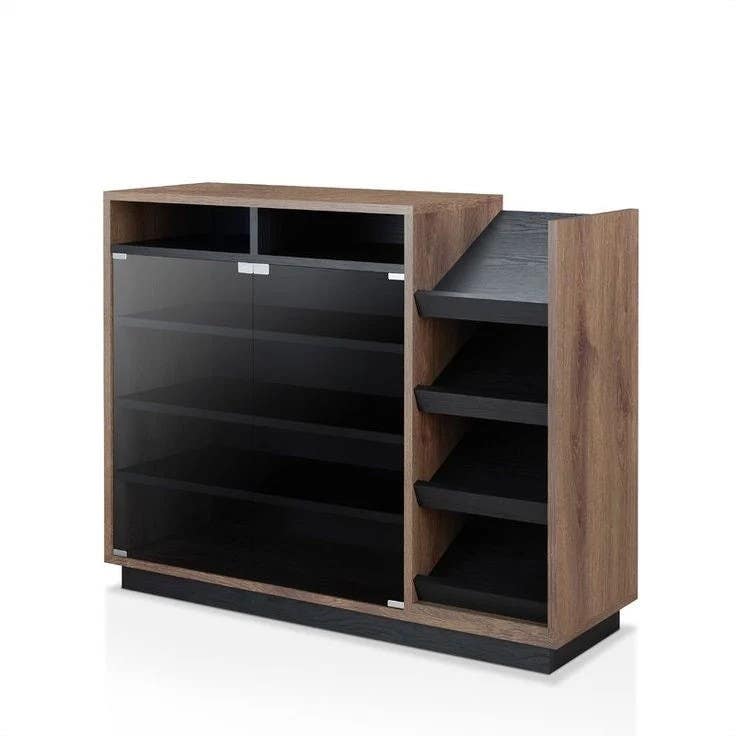 Shoe Closet | Wooden & Black | 120 x 40 x 100 | SU74