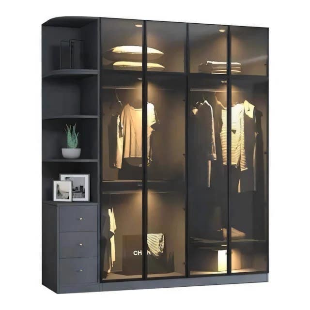 Wardrobe | Black | 180 x 50 x 220 | WD13