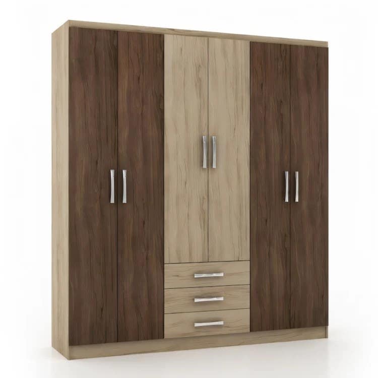 Wardrobe | Brown & Grey | 220 x 50 x 220 | WD16
