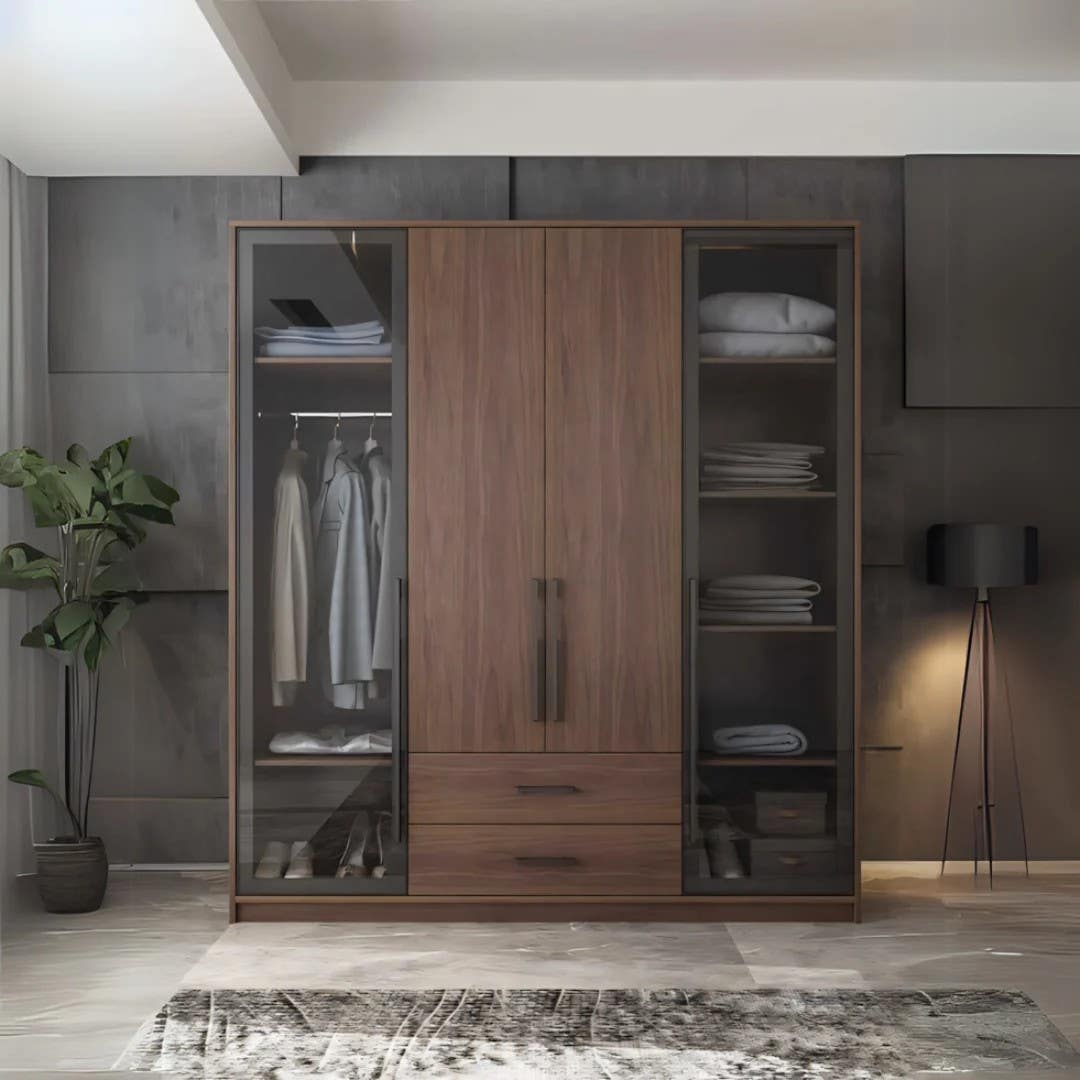 Wardrobe | Brown | 160 x 50 x 220 | WD35