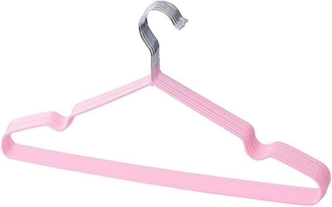 10-Piece Non-Slip Metal Clothes Hangers Set with Silicone Coating
