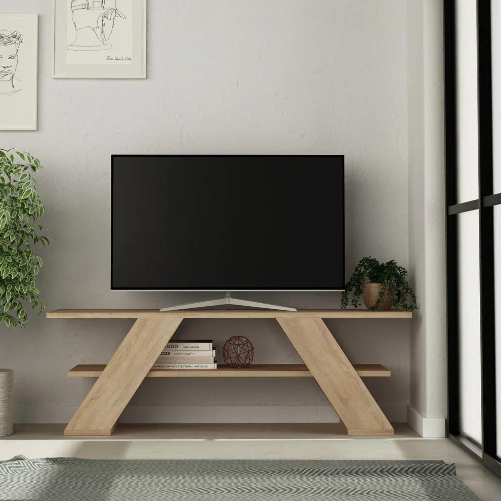 Modern T19 TV Unit 120cm Width MDF Home Furniture