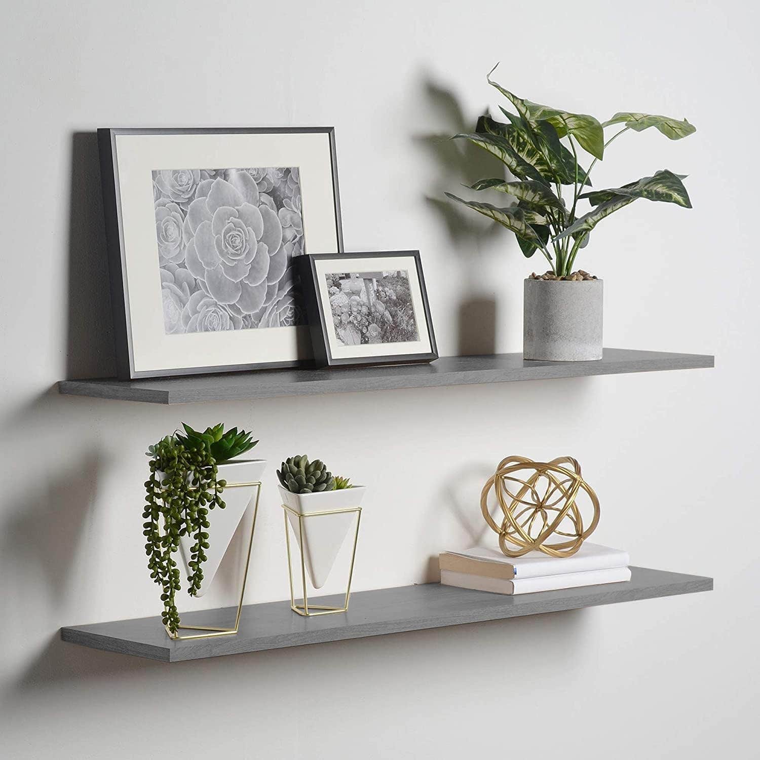 Home gallery floating shelf 60x20 gray
