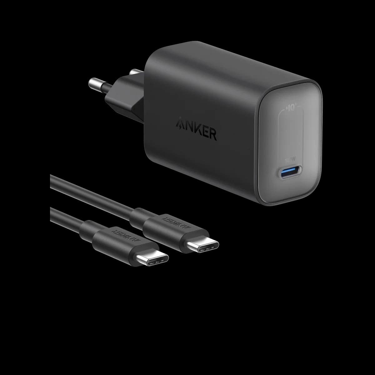 Anker Nano 100W Charger with 6ft 5A Tyb-C Cable, Model B2679G11 - Black