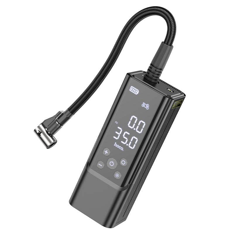 Hoco ZP7 Maddy Smart Air Pump & Power Bank 10.3Bar LED Display SOS Light