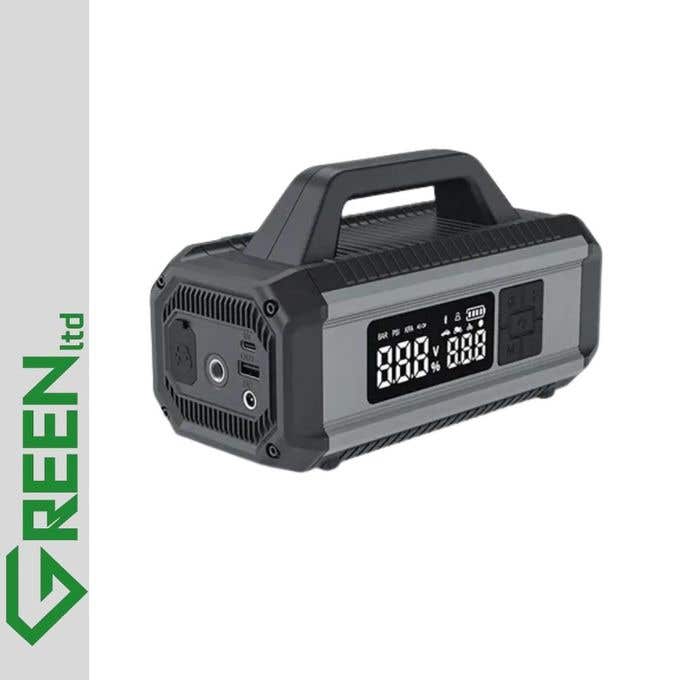 Green Car Battery Starter and Air Compressor Combo with Power Bank