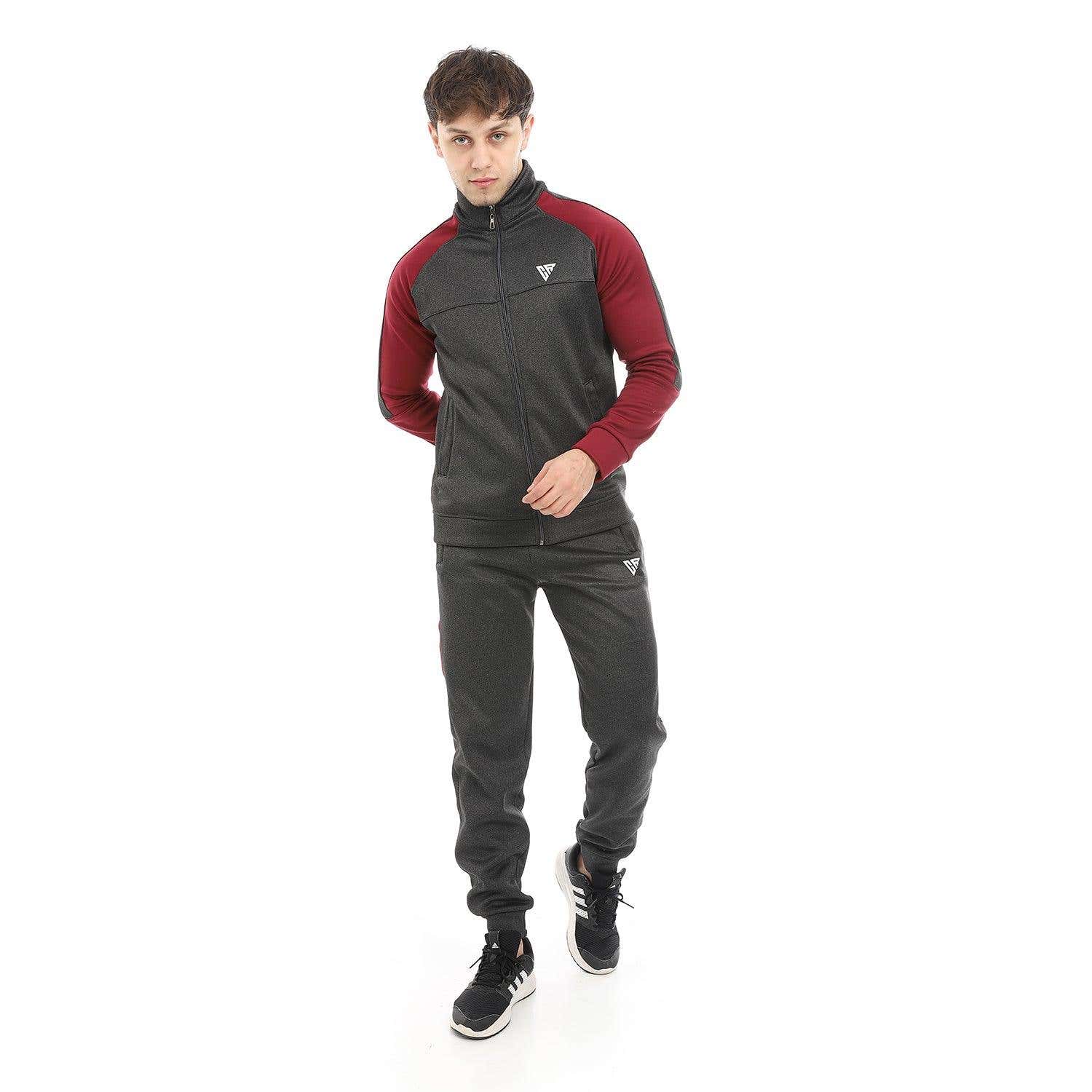 CAESAR Men's Cotton Training Suit with Front Pockets