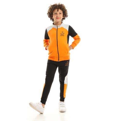 Caesar Boys' Cotton Training Tracksuit - Multicolor