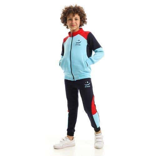 Caesar Boys' Cotton Training Tracksuit - Multicolor