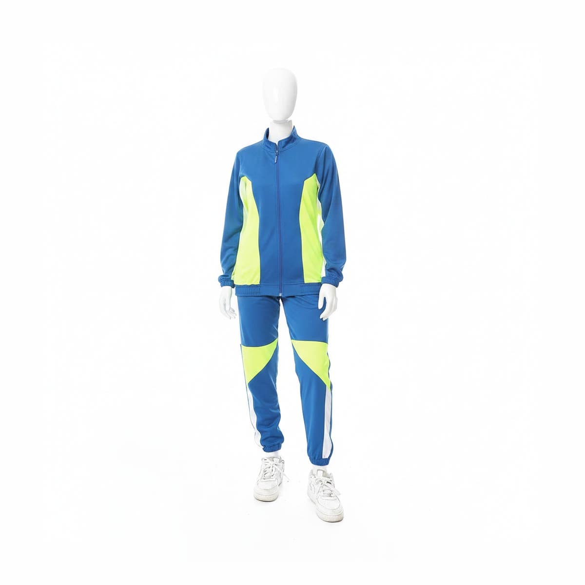 CAESAR Women's Blue Zipper Tracksuit Set - Active Sportswear