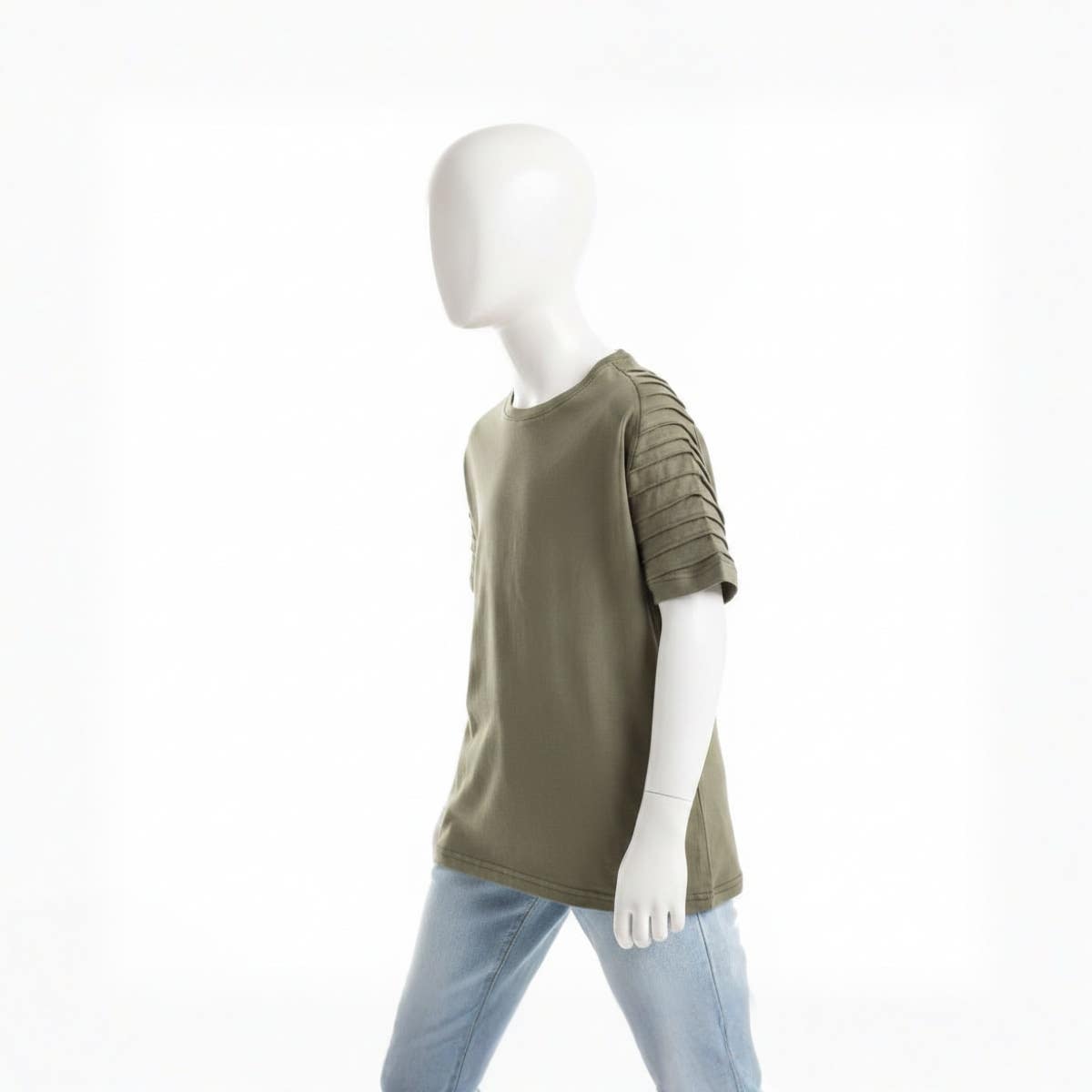 CAESAR Boys Dark Green Round Neck Shirt - Size 10 - Summer Tees