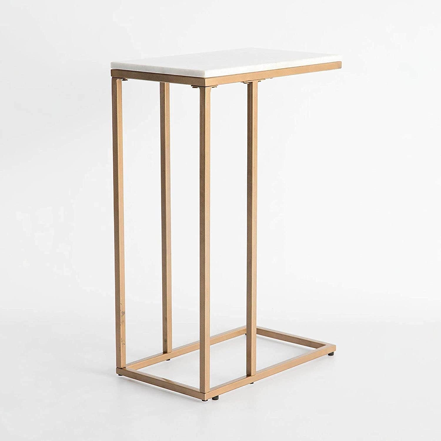 Stellar Stores White Marble Coffee Side Table - Nordic Design