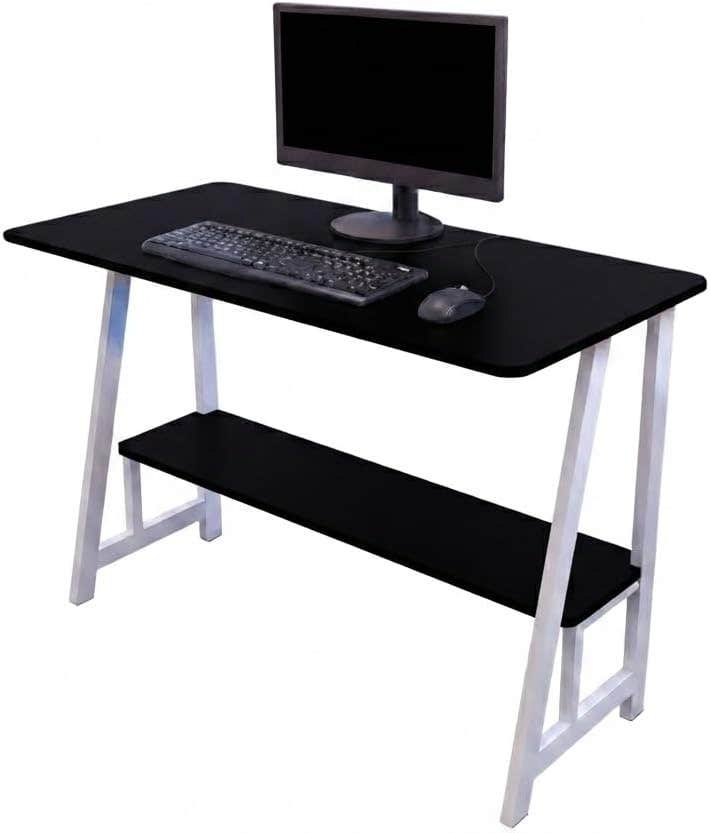 Generic White Laptop Writing Computer Desk for Home & Office - Lightweight & Portable