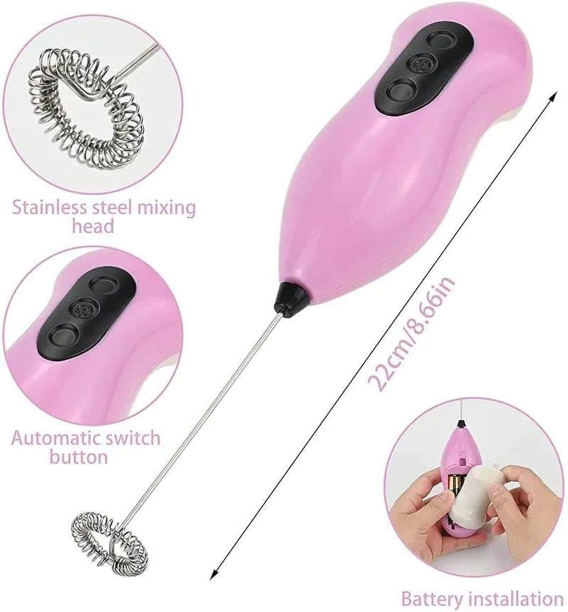 Battery Operated Coffee and Egg Beater - Premium Quality Metal Putter