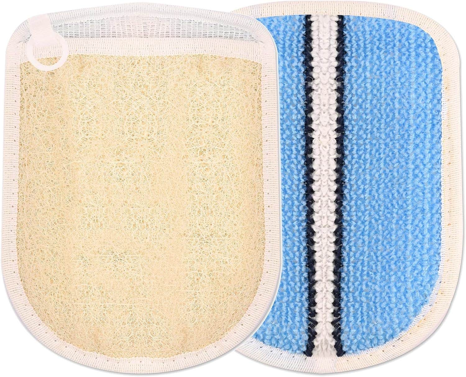 Waritex Natural Bath Loofah Glove for Exfoliating & Massage - Multi Color