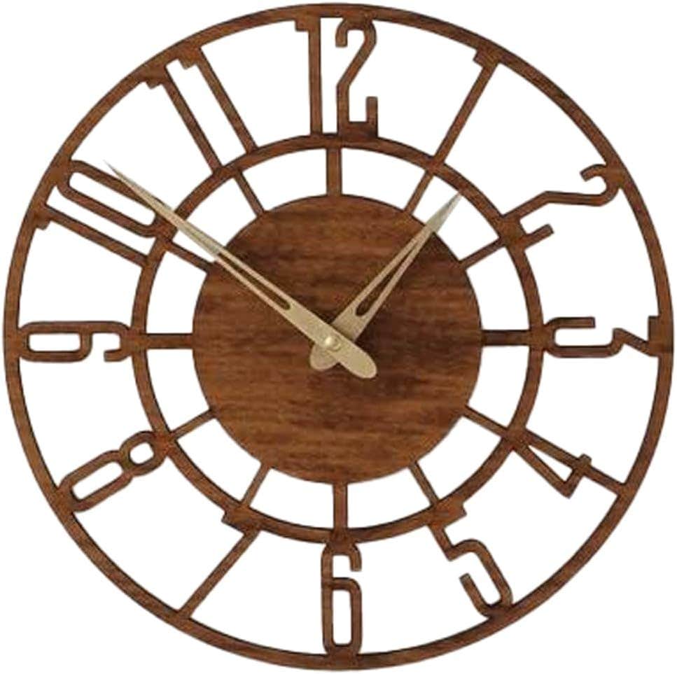 Modern Brown Wall Clock 40 cm | Home Gallery | Lightweight Design