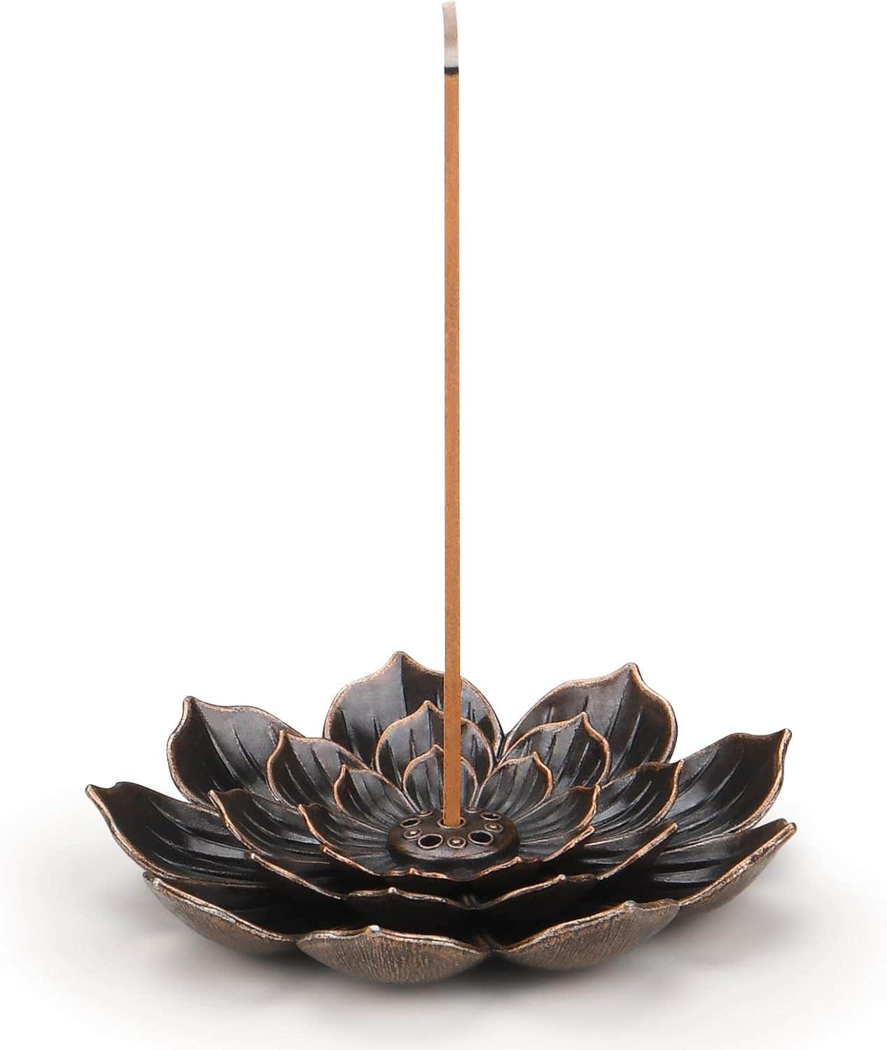 SLKIJDHFB Incense Burner - Stick Incense Holder 6 Incense Holes with Detachable Ash Catcher