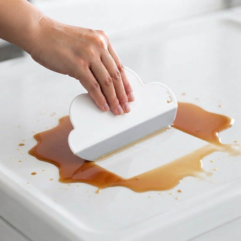 Cloud-Shaped Mini Squeegee for Glass, Mirrors & Windows | Multifunctional Kitchen Countertop Scraper