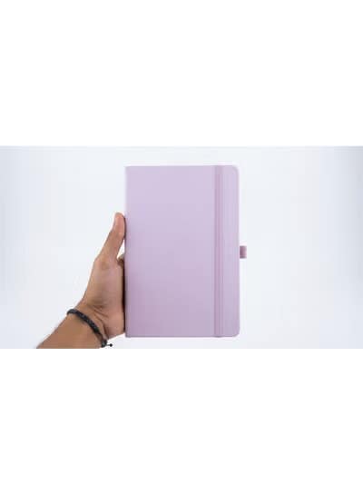 A5 Pink Ruled Journal with Elastic Band - 100 Sheets