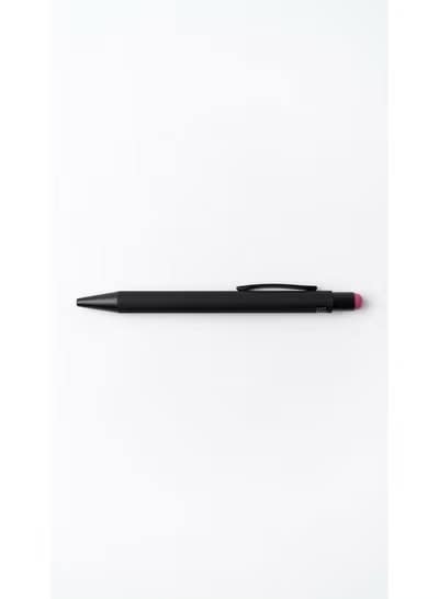 Black Ballpoint Pen with Blue Ink and Rose Touch - Practical Daily Writing Pen