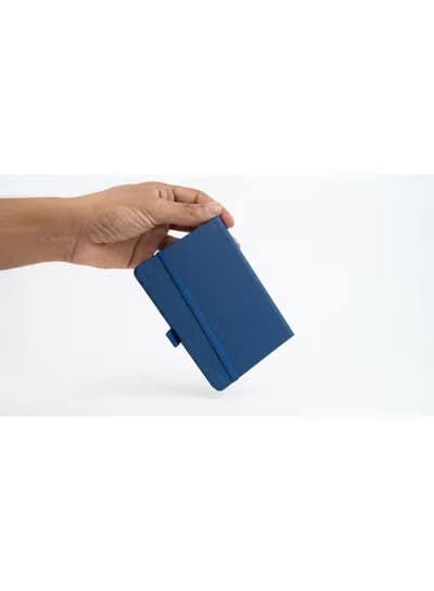 Classic A6 Ruled Notebook with Durable Cover and Bookmark - Work, Study, Daily Organization