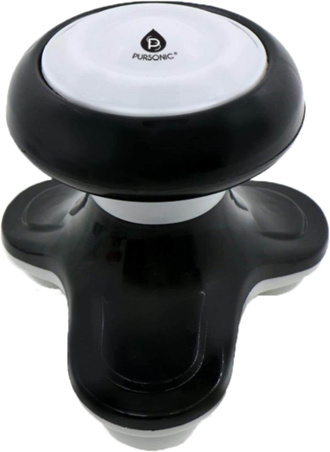 PURSONIC Black Handheld Sports Massager - 3 Vibrating Massage Modes