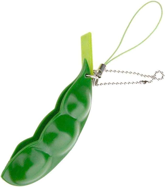 Soybean Fidget Bean Keychain Toy - Anti-anxiety Stress Relief & Focus Toy