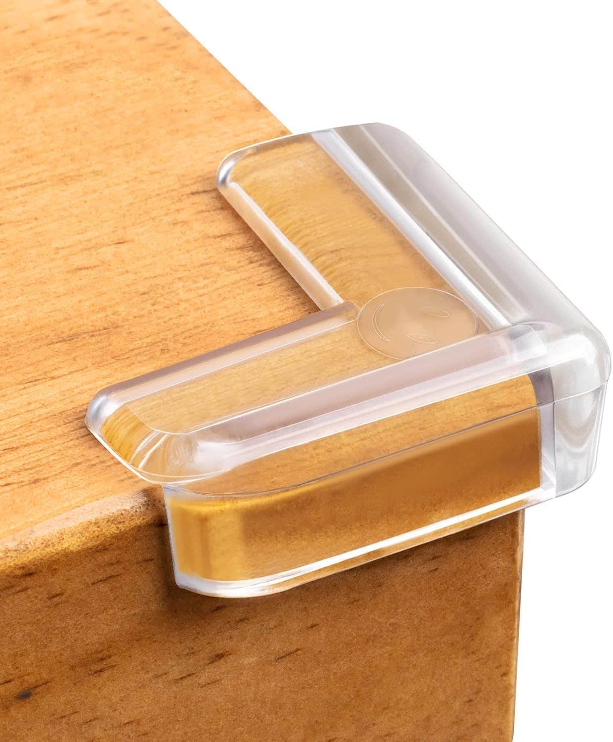 Spaceshoop Clear Furniture Corner Protectors - Baby Safety Guards for Table Desk Cabinet - Transparent Bumper Covers (Pack of 8)