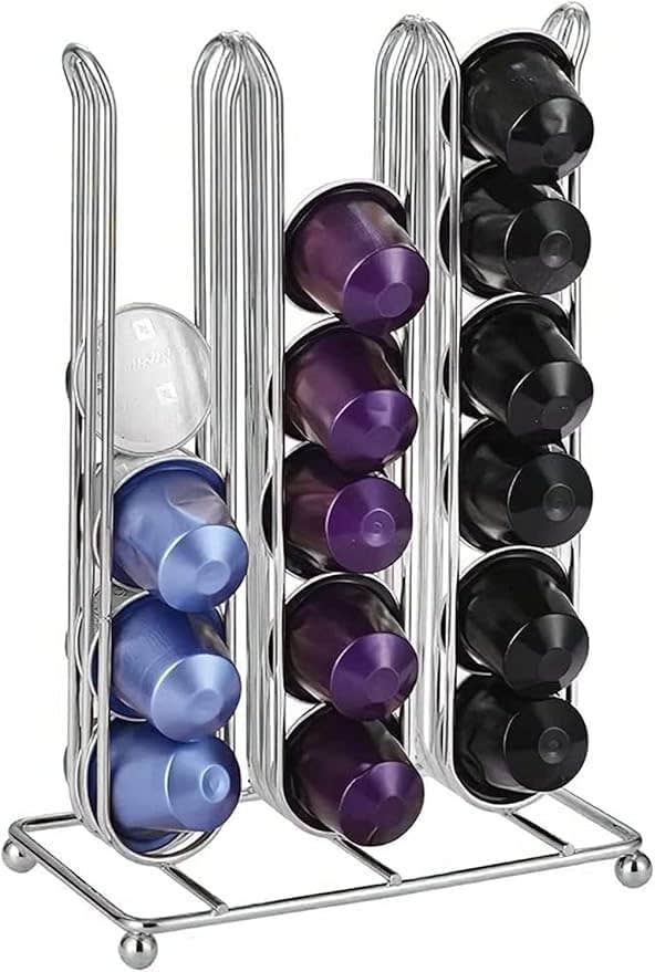 EBASKT Metal Coffee Capsule Holder - Large Capacity 40 Capsules