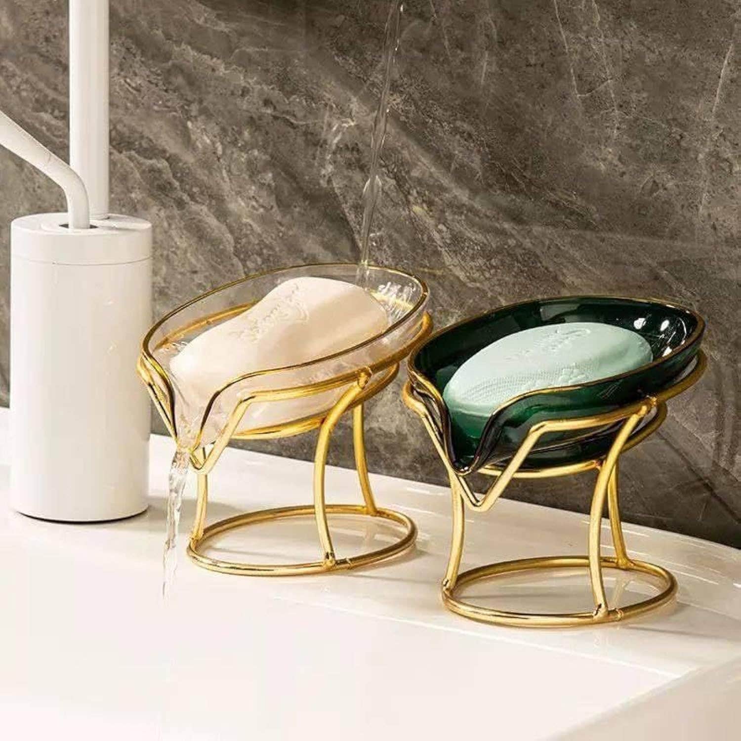 Self Draining Soap Dish for Modern and Sustainable Bathrooms with Advanced Technology for Saving Water Consumption and Environmental Protection The color may vary depending on stock availability