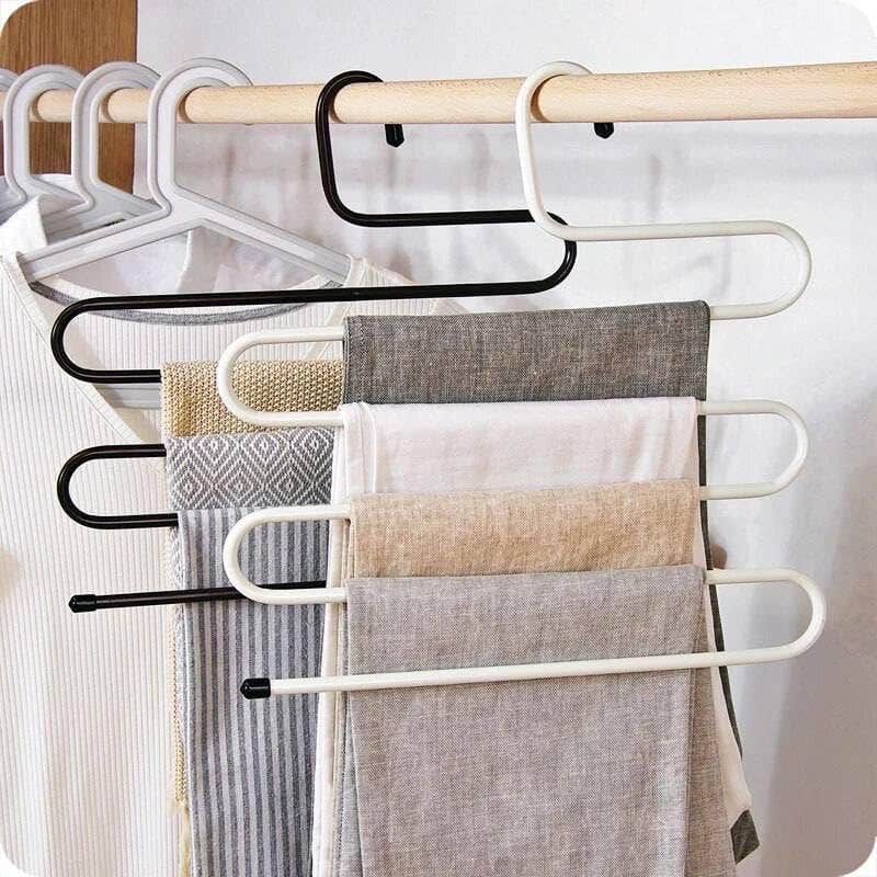 Durable Spiral Pants & Scarf Hanger – Maximize Closet Space, Easy Organization for Trousers, Scarves, and Ties, Compact & Practical (3) The color may vary depending on stock availability
