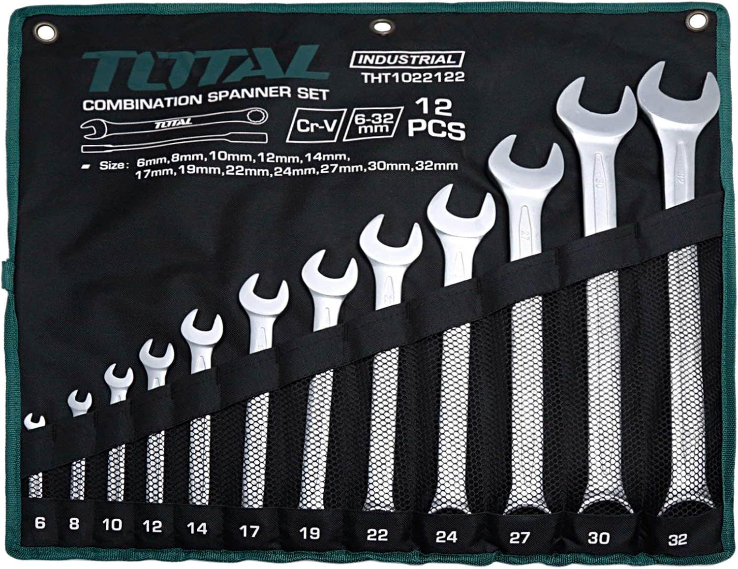 Total Tools 12-Piece Combination Spanner Set  - THT1022122