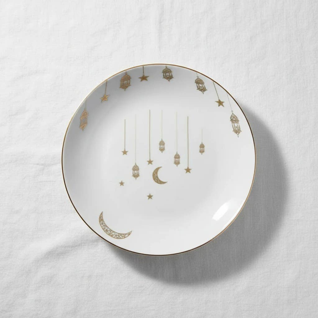 Elegant Sweet Cup Plate - 21cm Dinnerware for Occasions