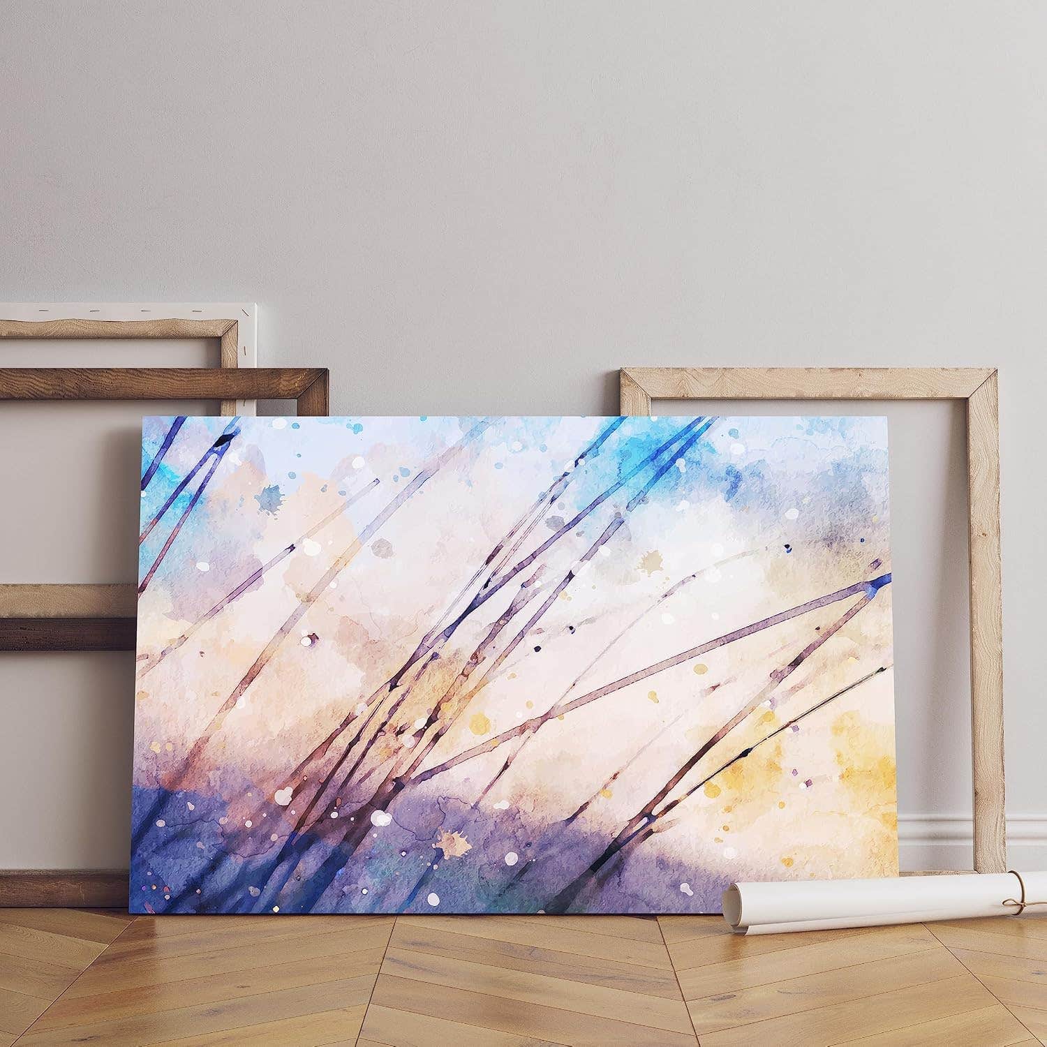 Home Gallery stylish landscape watercolor Printed canvas wall art 60x40 cm