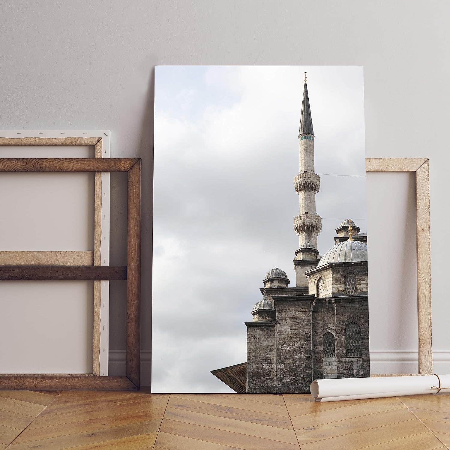 Home Gallery tower with cloud Printed canvas wall art 60x40 cm