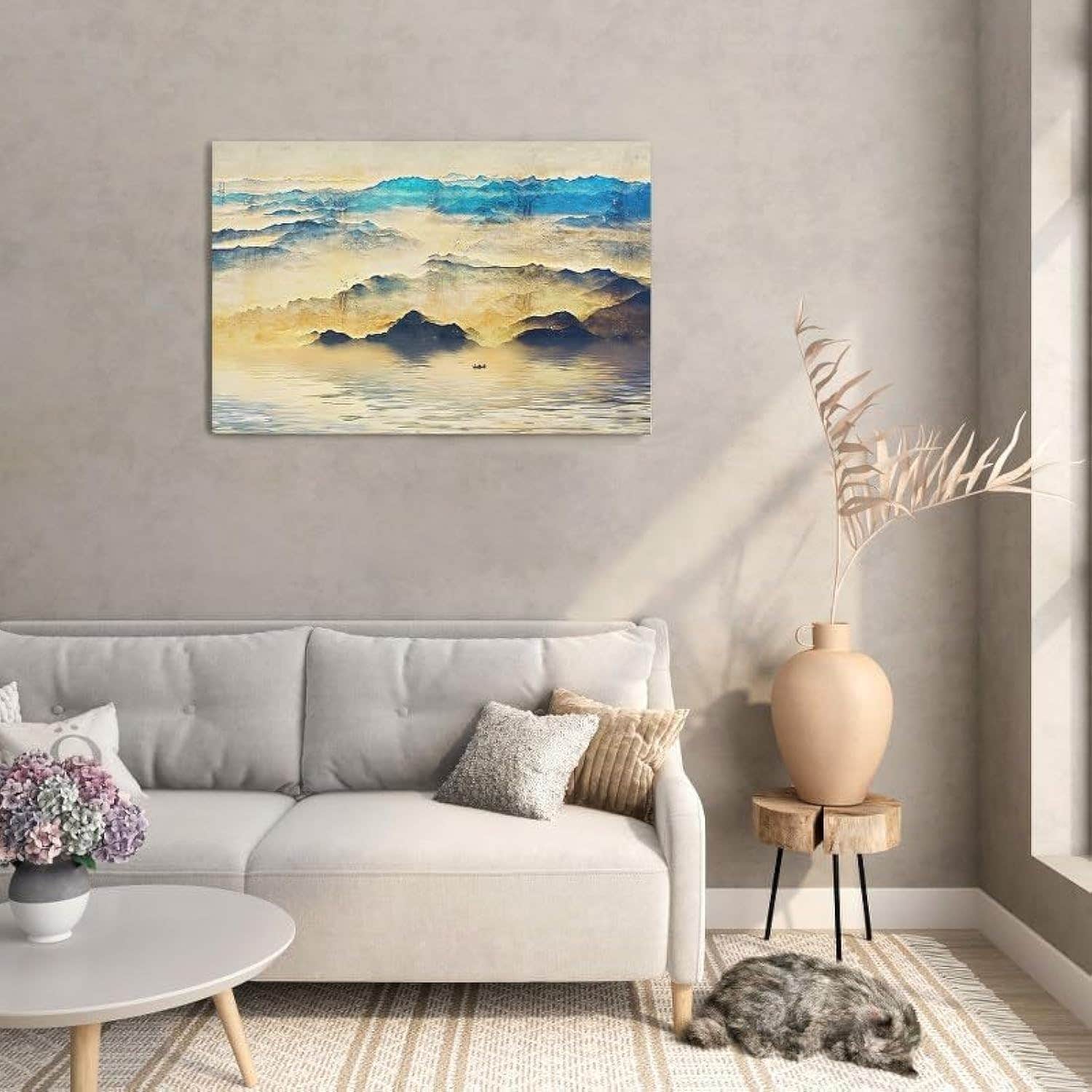 Home Gallery Super Large Sunset landscape Printed canvas wall art 60x40