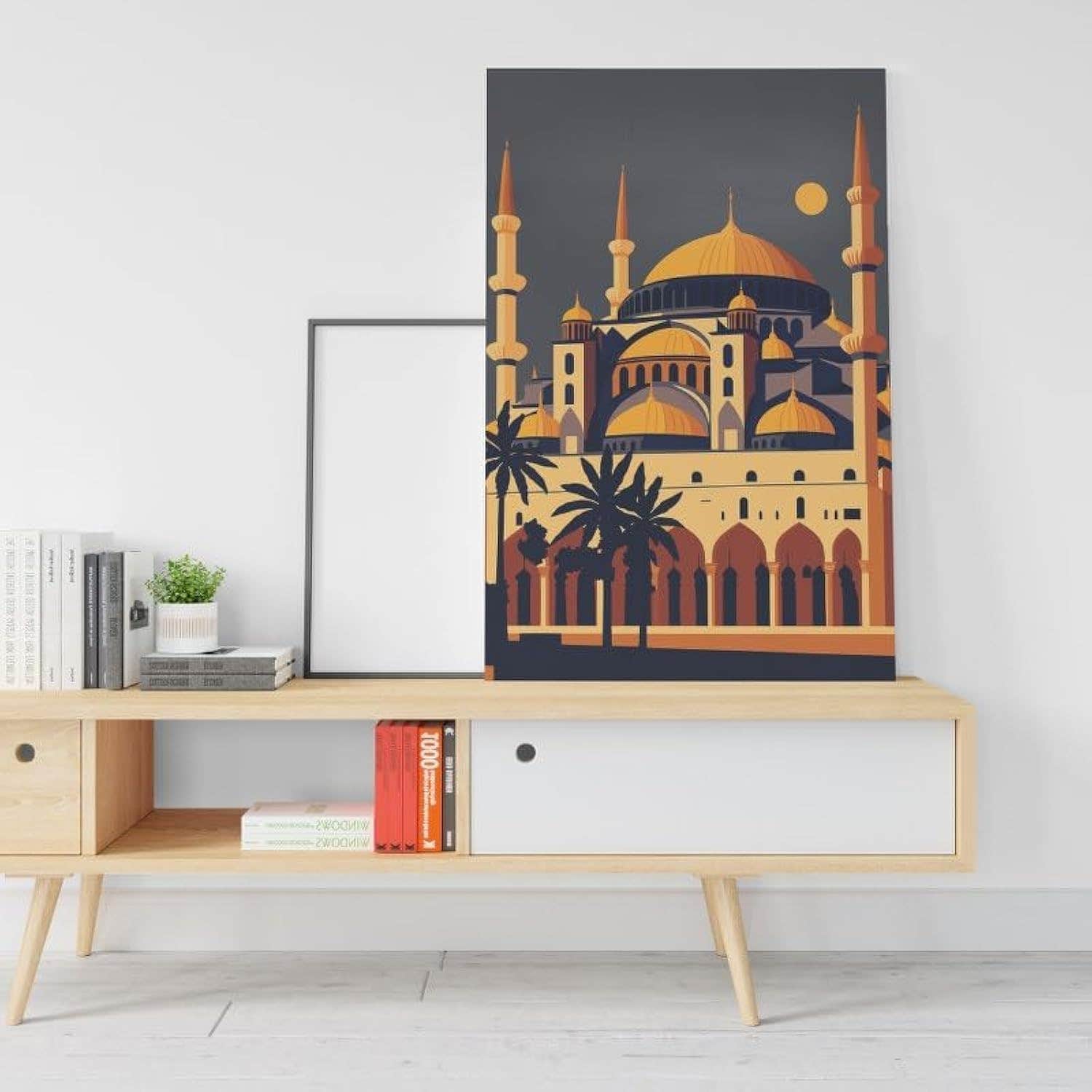 Home Gallery Mosque hagia sophia in turkey Printed canvas wall art 60x40