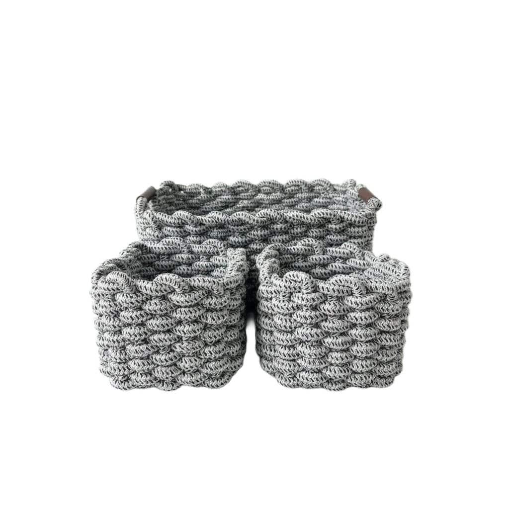 Fabric Basket Bathroom Set