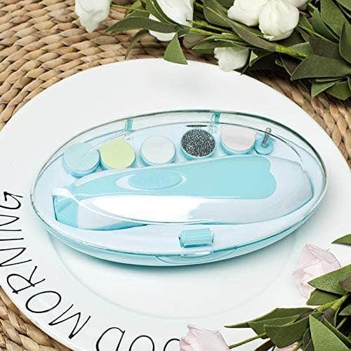 Changle Newborn Babies Electric Nail Trimmer with LED Light