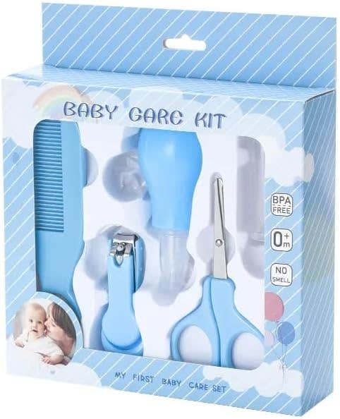 Next store 6 Piece Baby Care Set - Safe & Practical Tools for Daily Baby Care (Blue)