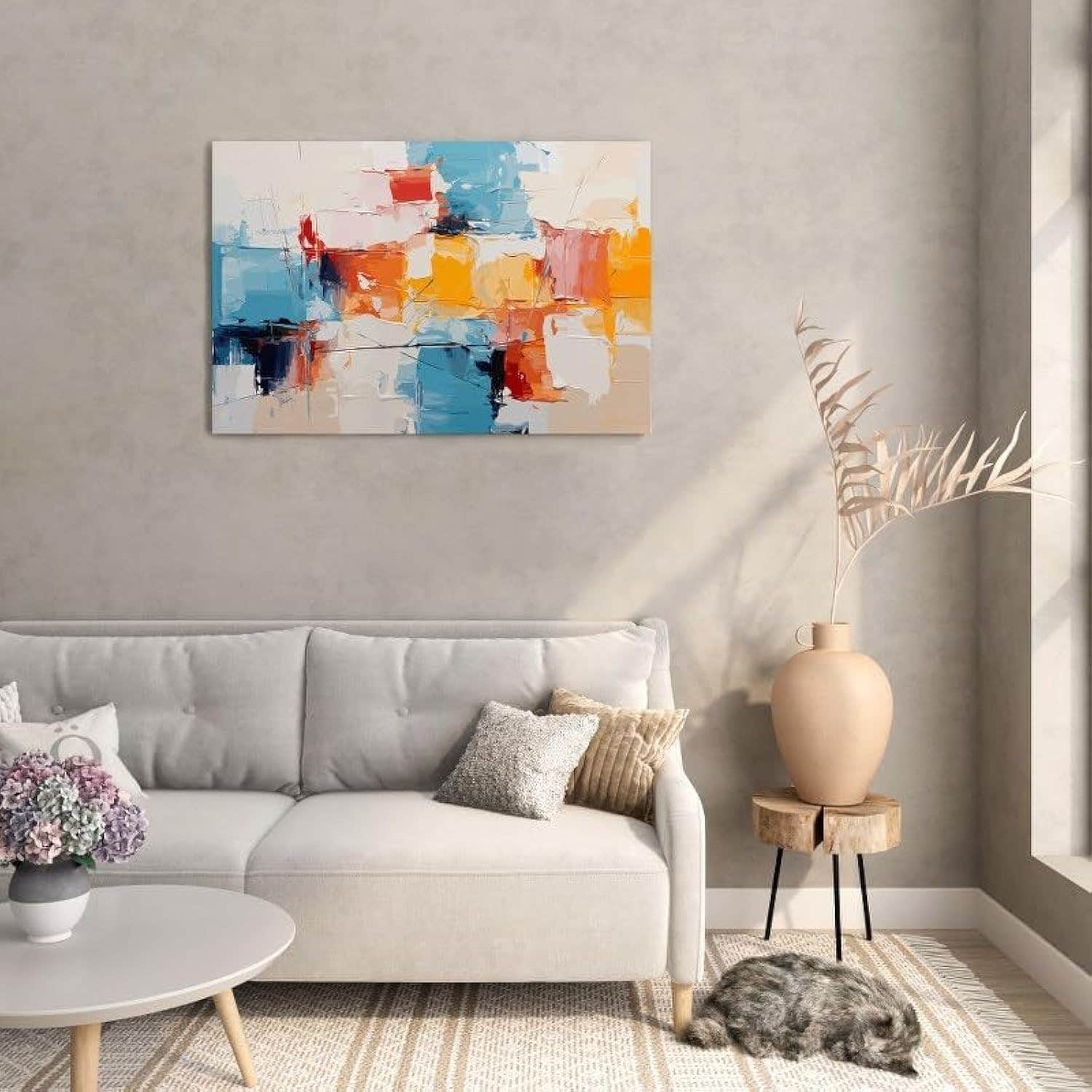 Home Gallery Abstract art detail of acrylic painting showing color texture background 60x40