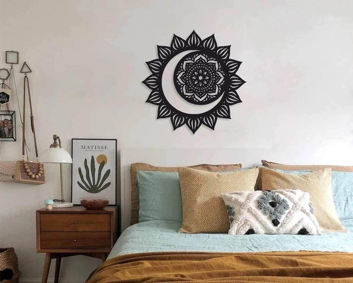 Home Gallery Sun and moon wood wall art, 60x60