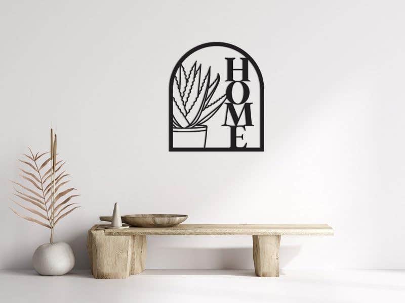 Home Sign Framed Wood Wall Art