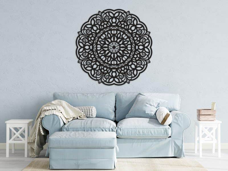 3D Mandala Wood Wall Art