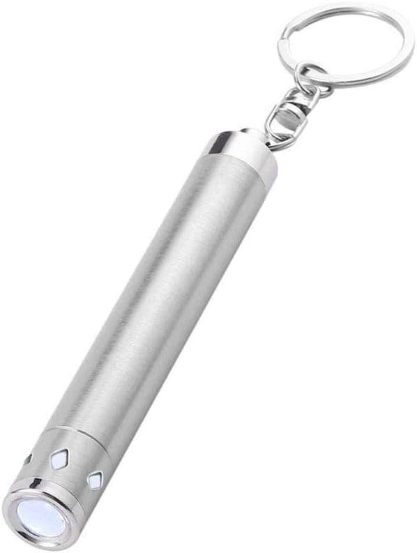 Generic Aluminum Mini LED Flashlight Torch - Waterproof, Silver