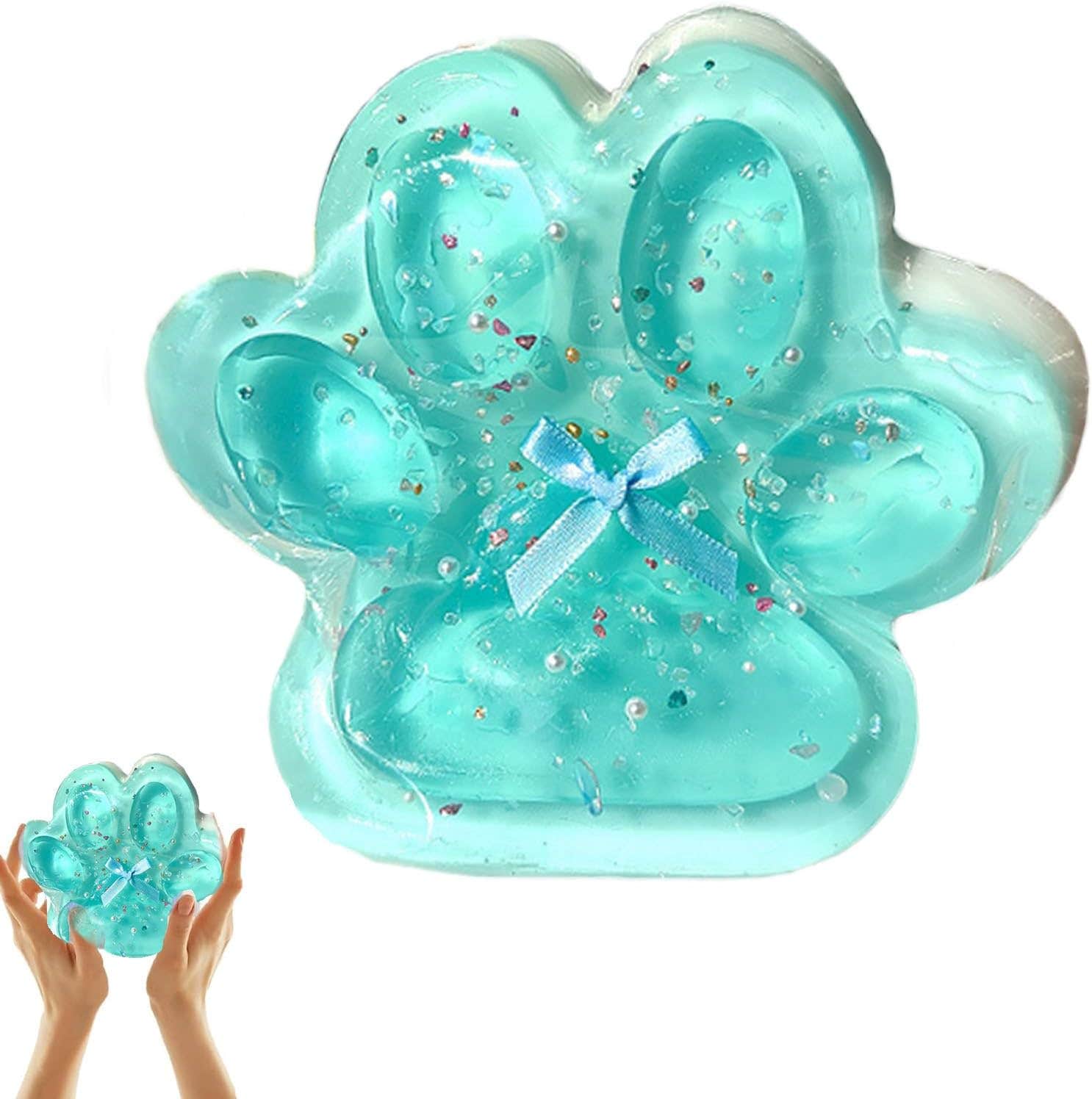 CPRNQY Large Cat Paw Squishy Toy - Anti-Stress Squeeze, Multicolored