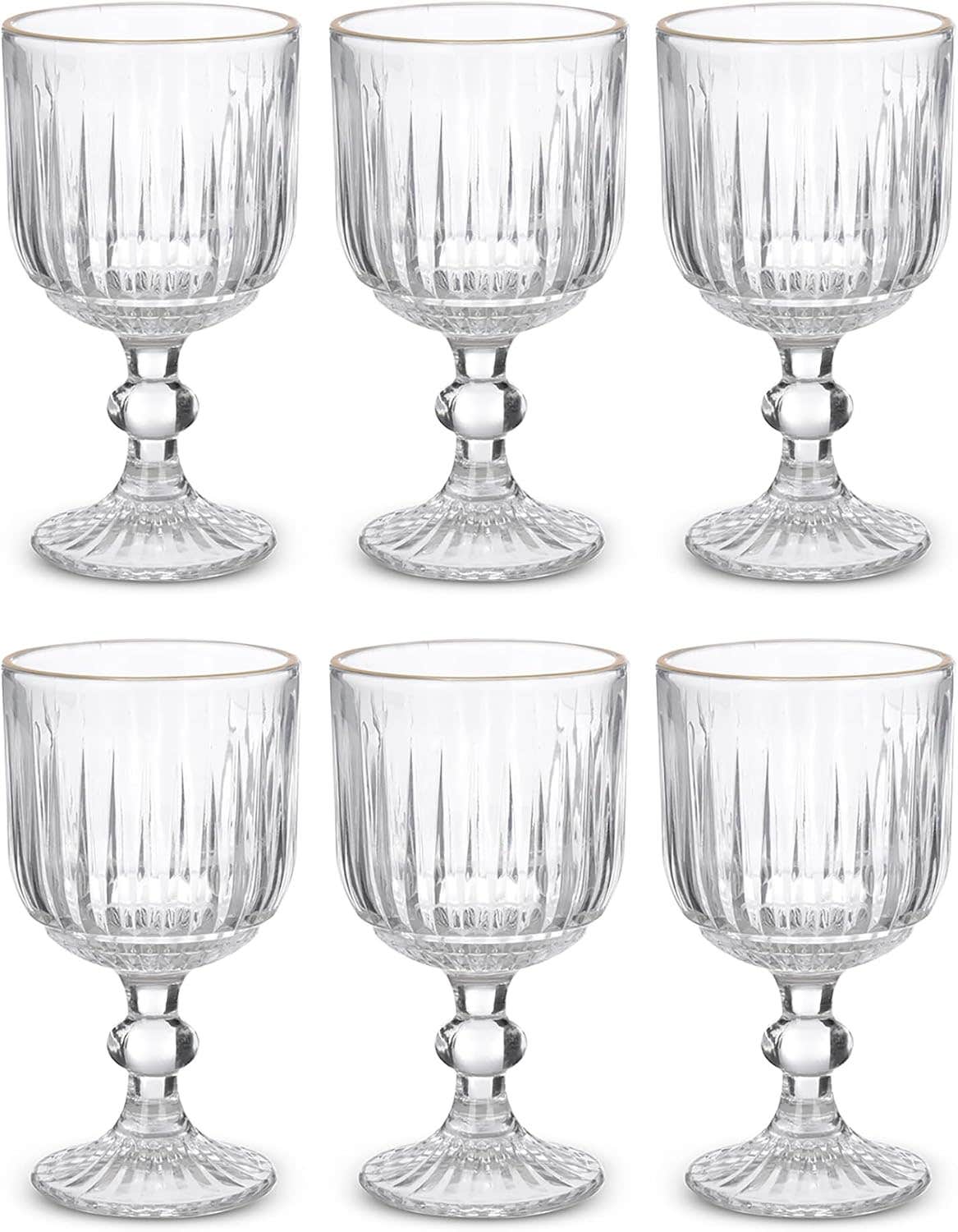 Modern glass set, 6 pieces, 200 ml – Clear