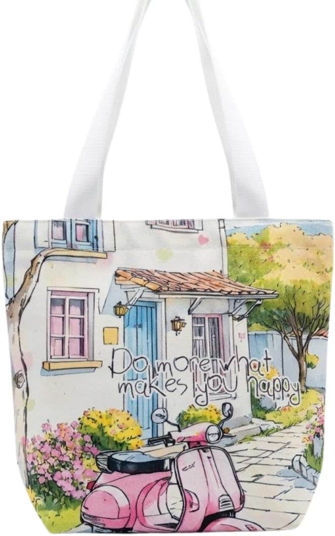 Pete and Vespa Medium Sea Bag - Stylish White Tote for Summer Travels