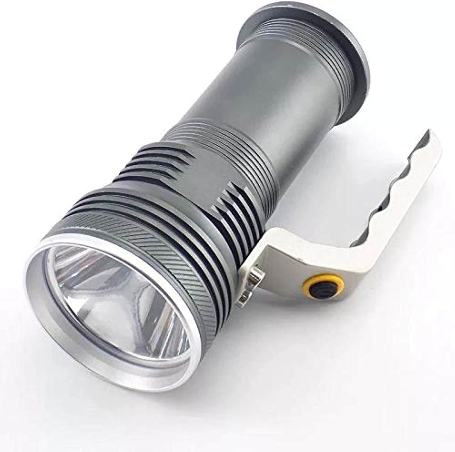 Generic Aluminum Handheld Flashlight, Gray Quatrefoil, High Strength