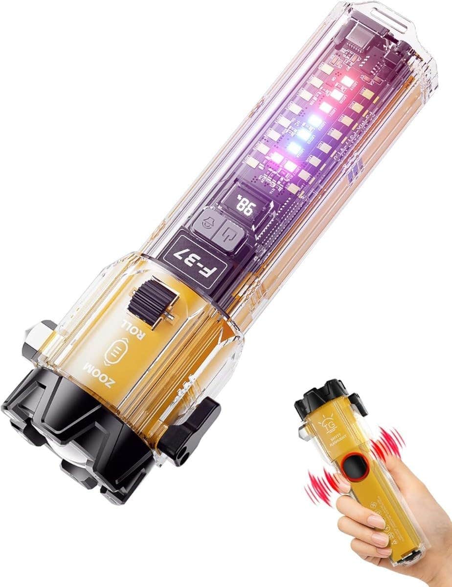 Generic F-37 LED Flashlight 8W for Camping & Car | USB Rechargeable